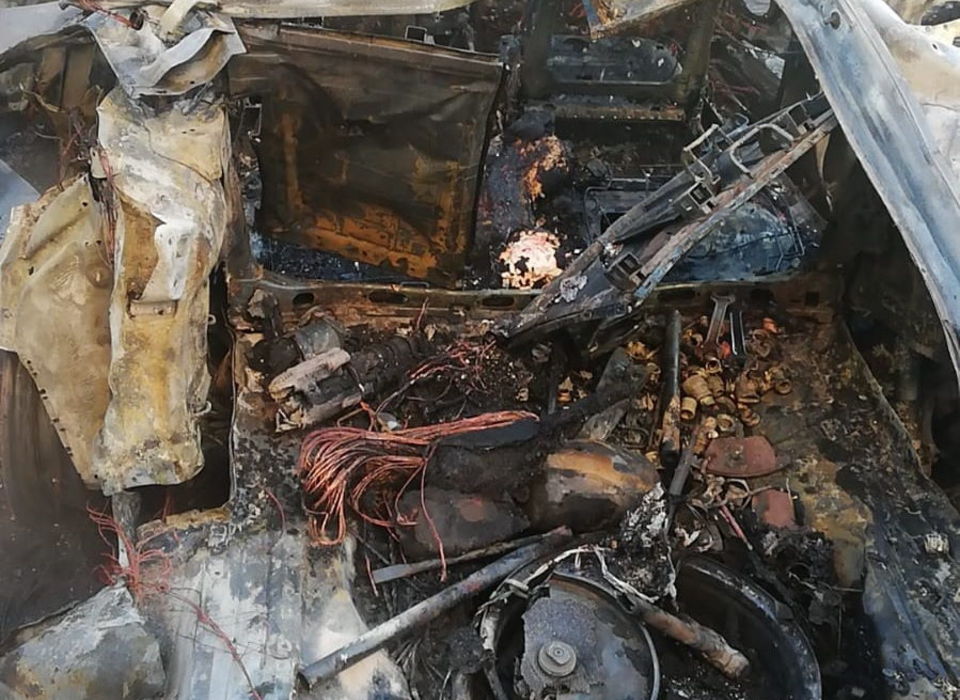 Камеры видеонаблюдения зафиксировали взрыв автомобиля в Волгограде