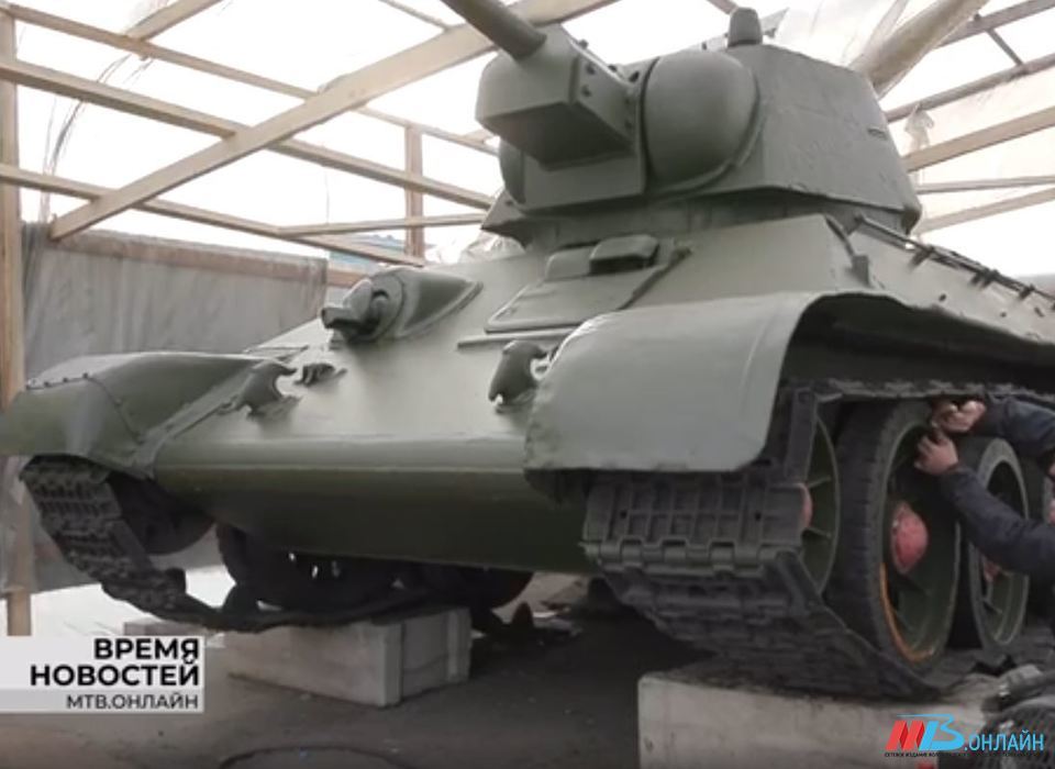В Волгограде реставрируют башни танков Т-34